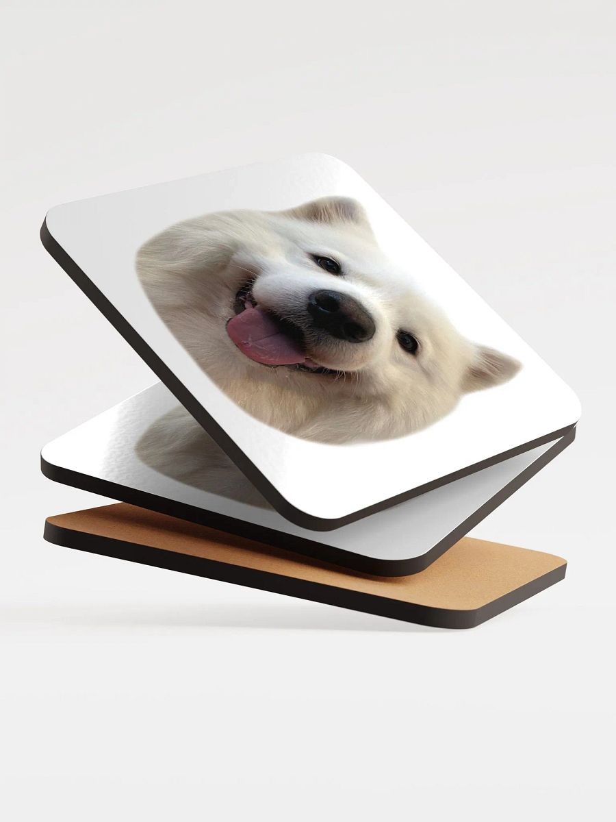 Snow - Glossed Cork Coasters product image (4)