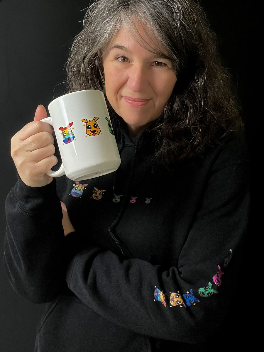 TiaLaughs Rainbow RooKrew Kangaroo Badges Mug product image (3)