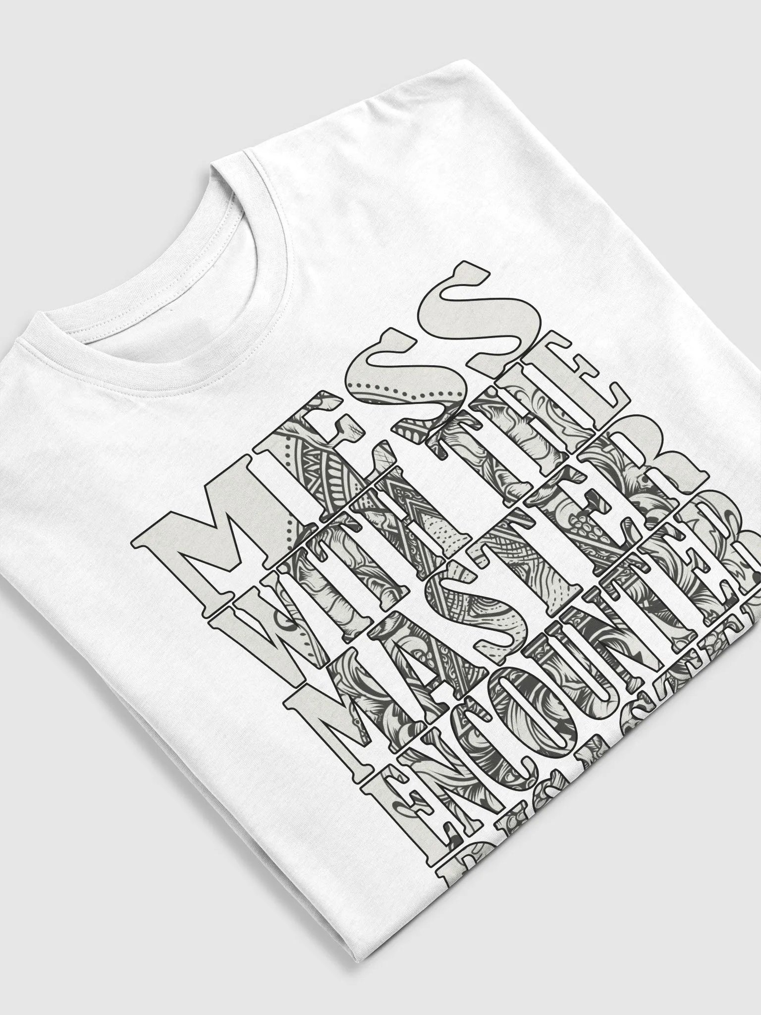 Mess With The Master, Encounter Disaster - Cotton Heritage Men's Premium Heavyweight Tee product image (1)