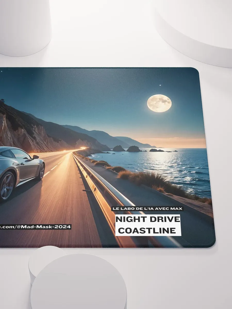 Mouse Pad Gaming Night Drive Coastline product image (5)