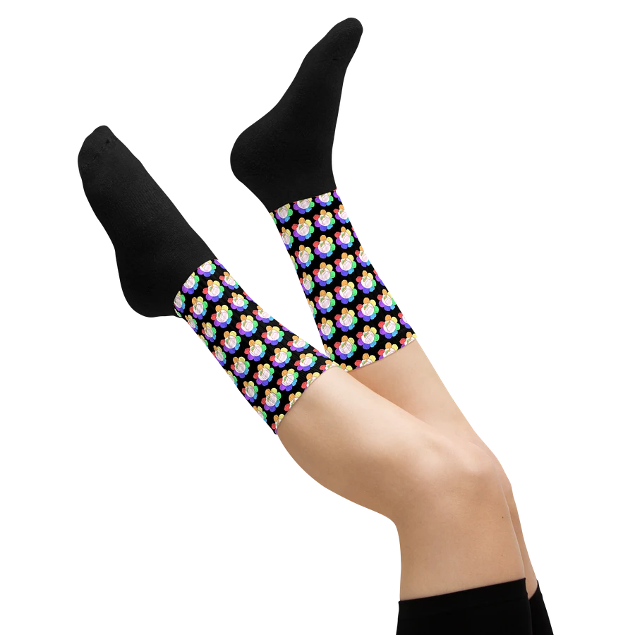 Black Flower Socks product image (23)