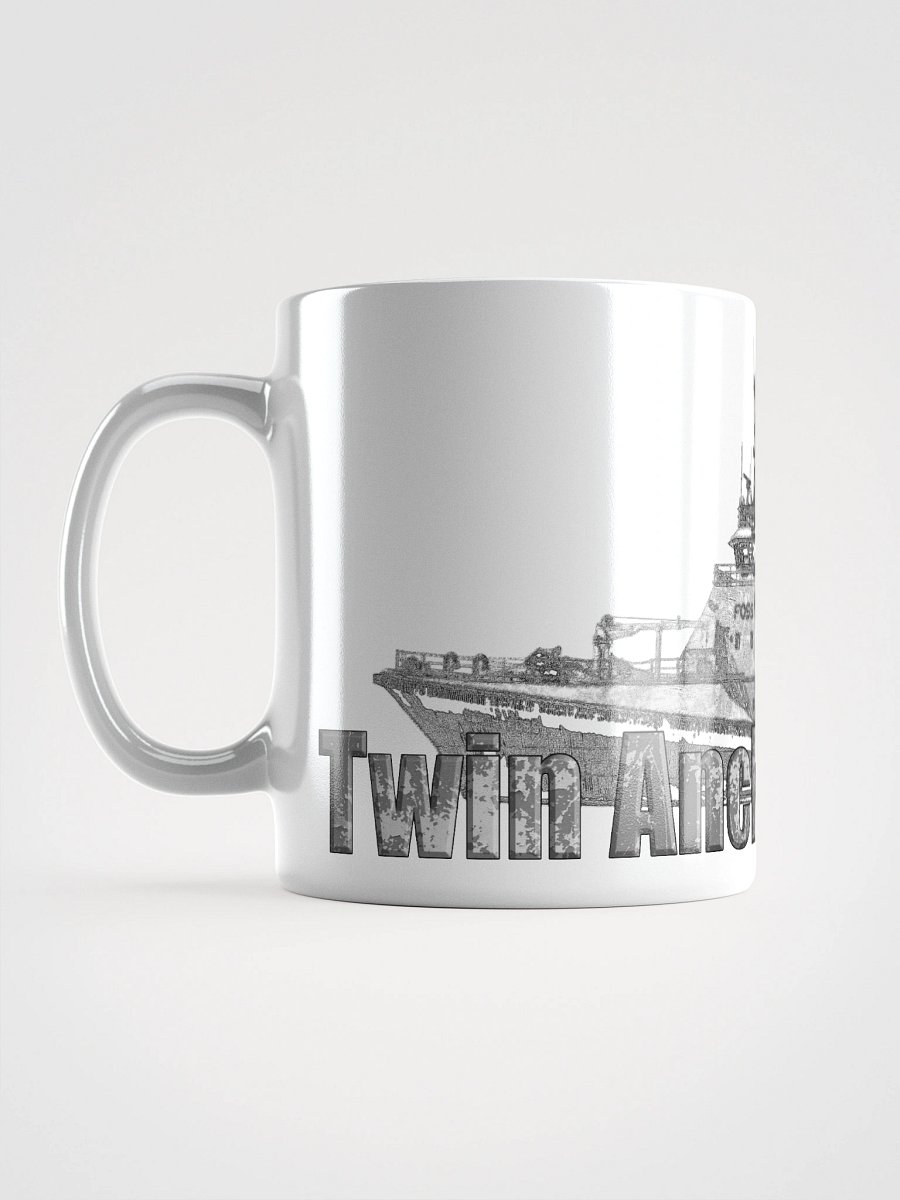 Foss Tugboat Sketch Twin Anchor Glossy Mug product image (1)