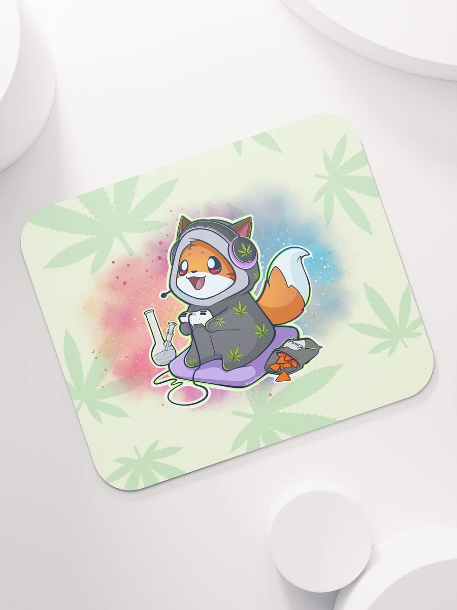 Tots the Fox is high on Gaming Mouse Pad 🌿🦊 product image (2)