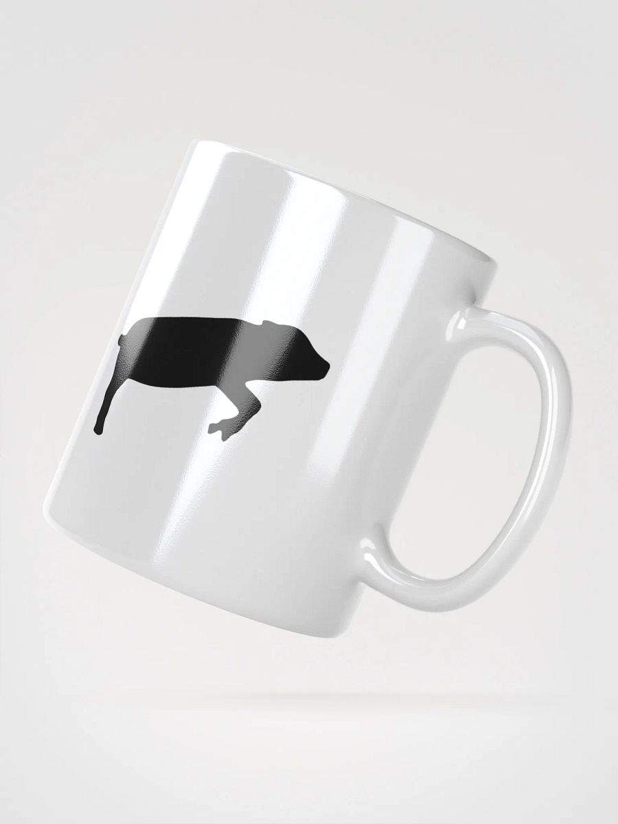 Leaping Pig (White Glossy Mug) product image (2)