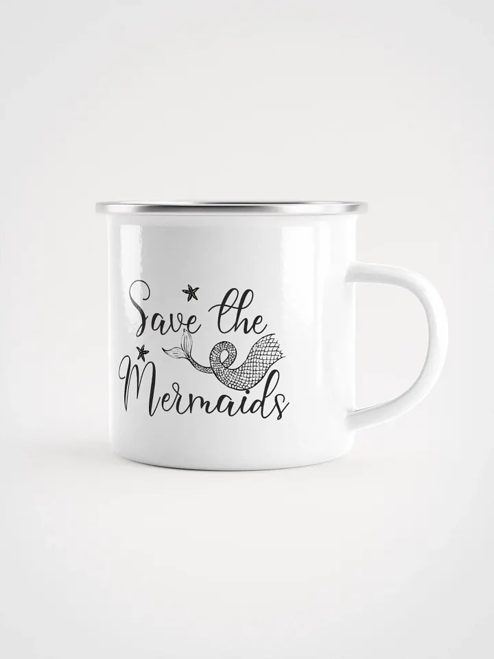 Save the Mermaids Enamel Mug product image (1)