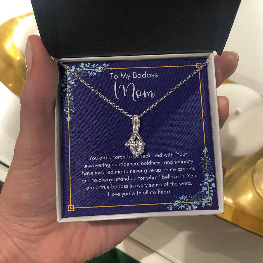 To My Badass Mom – Alluring Beauty Necklace - Stand Up For What I Believe product image (7)