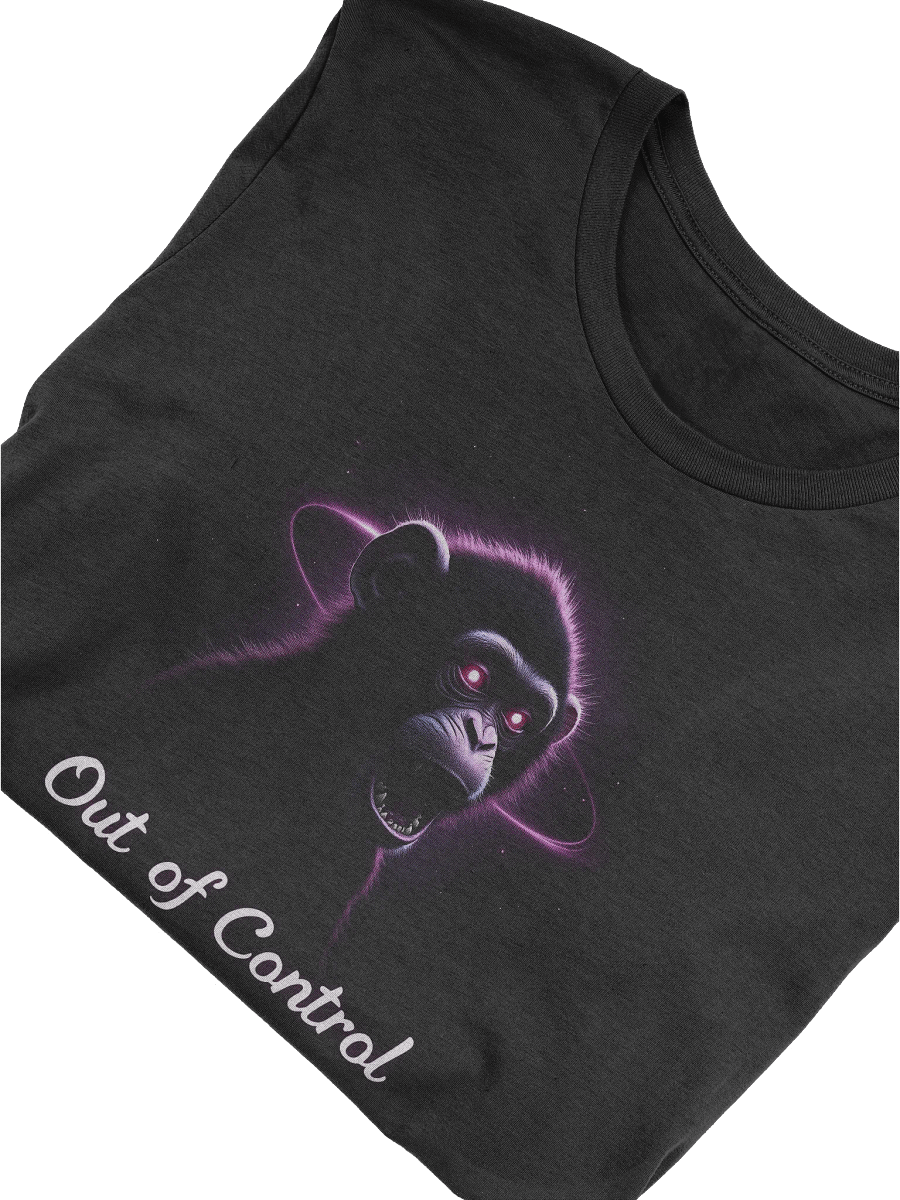 Out of Control Monkey Design T-Shirt, Retro Style Funny Printed Unisex T-shirt product image (8)