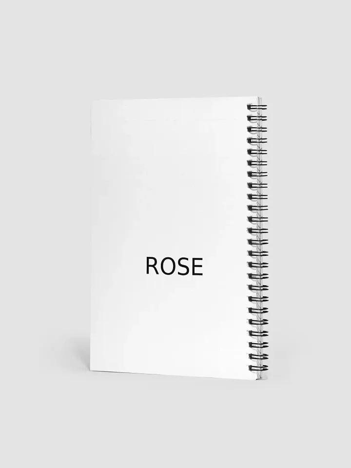 Rose Noir Spiral Notebook product image (2)