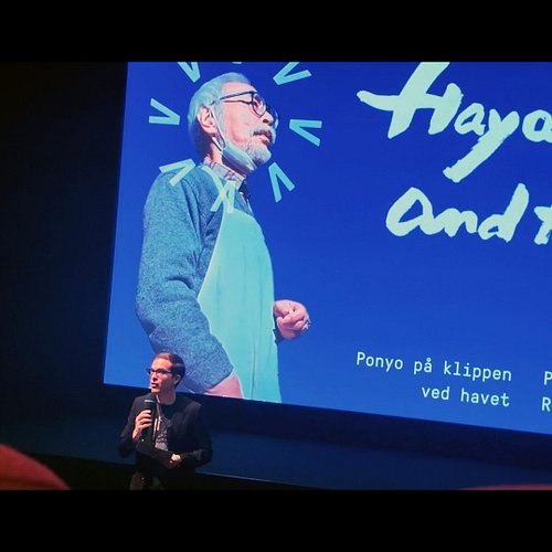 I dag var podkasten og @tolkienmaster på Vega Scene og introduserte filmen Hayao Miyazaki and the Heron. Kudos til de som tro...