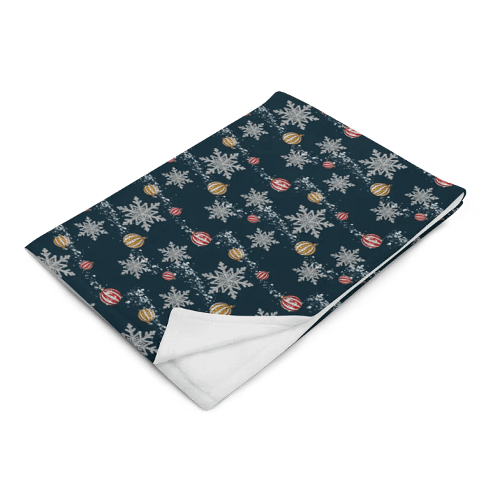 Navy Winter Confetti Blanket product image (2)