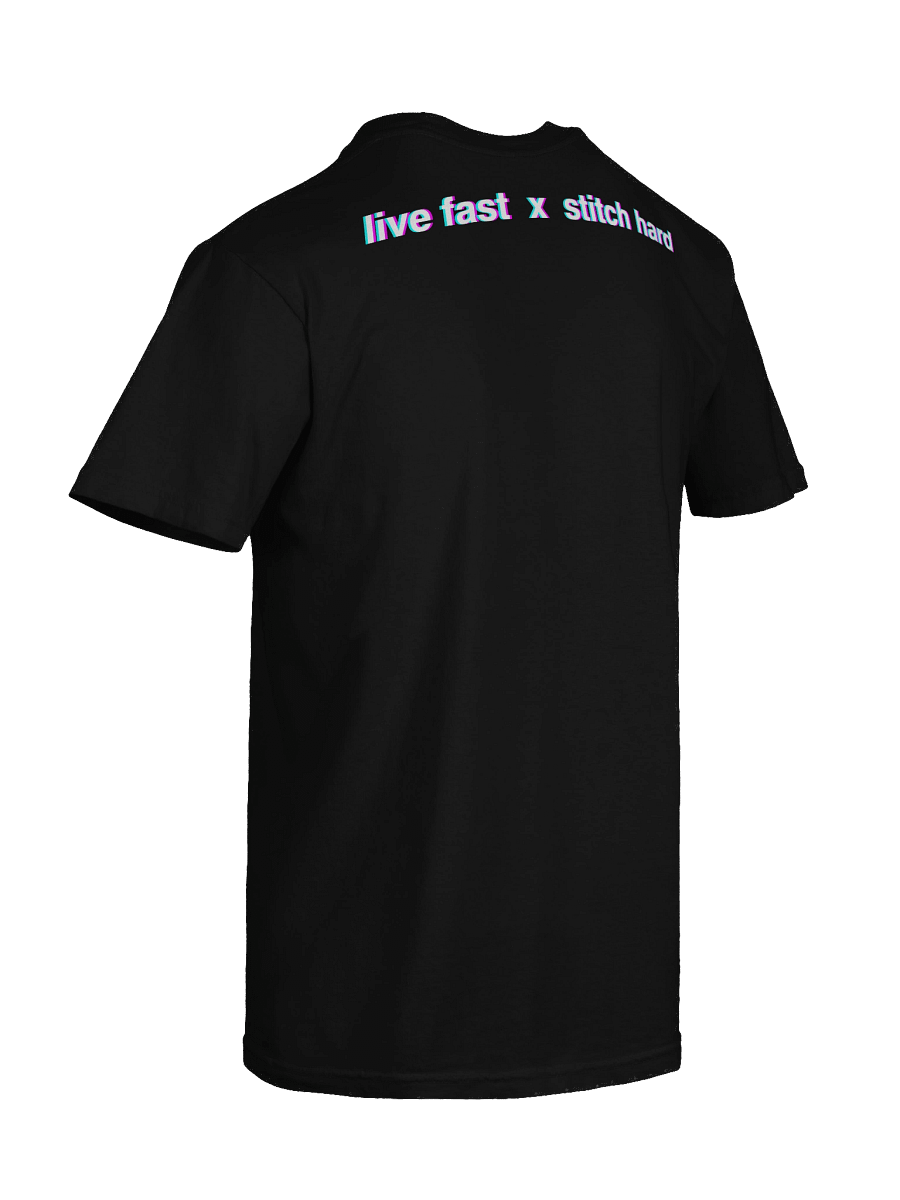 prettystitchmachine live fast x stitch hard Back Print T-Shirt product image (130)
