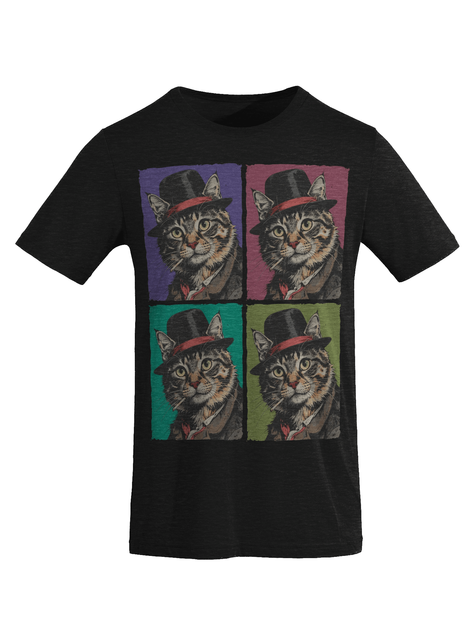The Smoking Cat Society Triblend T-shirt product image (10)