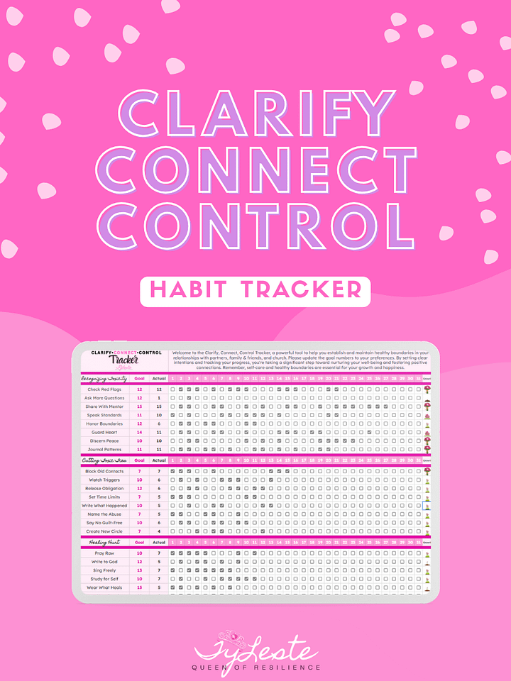 Clarify, Connect, Control Habit Tracker product image (2)