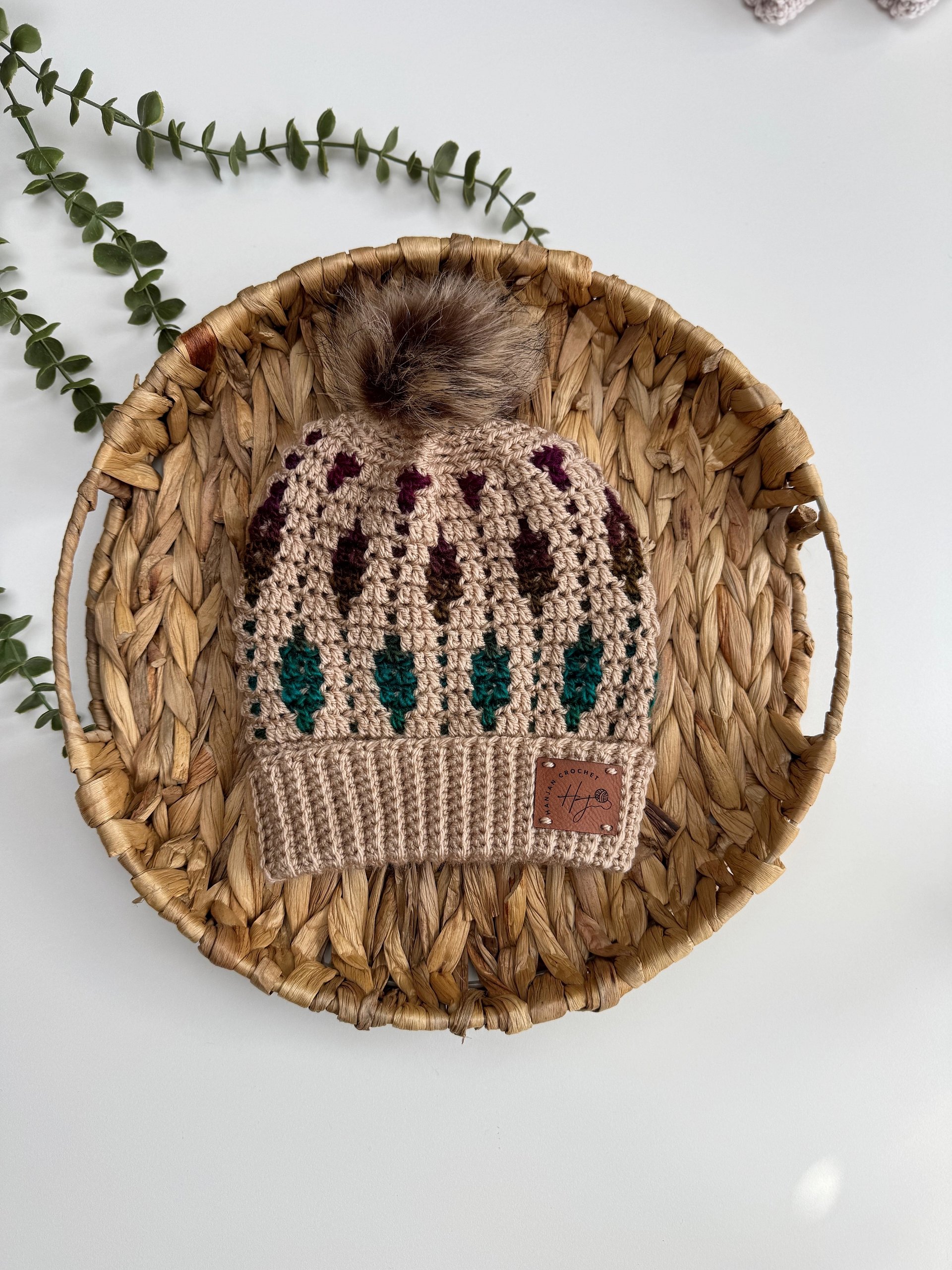 Starlight Hat Crochet Pattern | Mosaic Crochet Beanie Pattern | Overlay Mosaic Crochet | 6 Sizes Baby to Adult product image (6)
