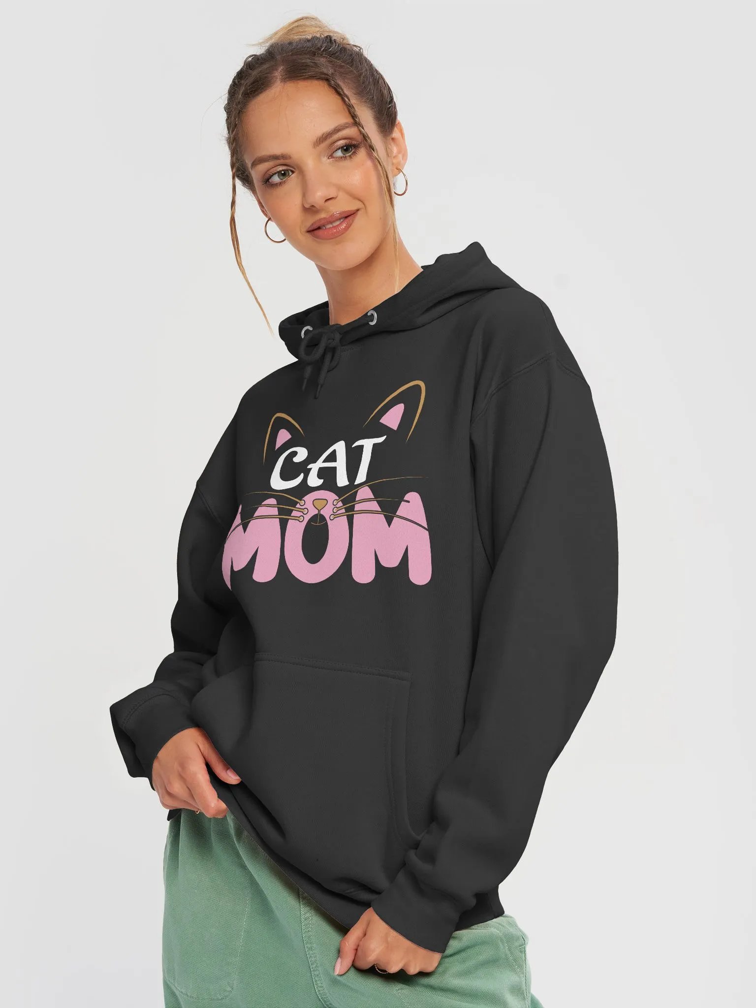 Cat Mom Graphic Hoodie product image (3)