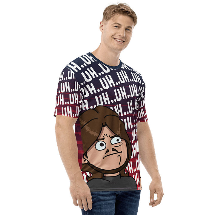 Uh..Uh..Uh All Over Print T-Shirt | Red & Blue product image (1)