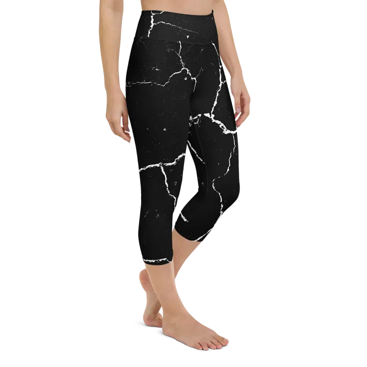 Cracked Network Yoga Capri Leggings product image (2)