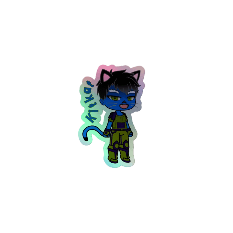 Kitkat - Cosmic Cats - rainbow sticker product image (1)