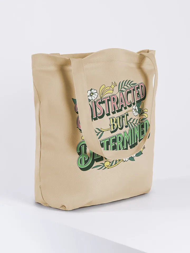Distracted But Determined Floral Eco Tote product image (4)