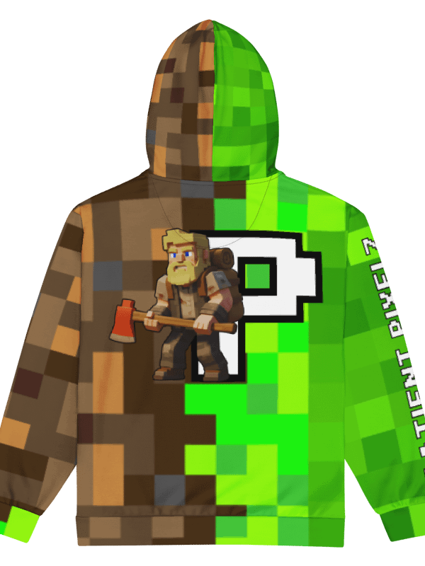 Patient PixelZ P Logo Unisex Adult Zip Hoodie (PixelZ My Craft) product image (6)