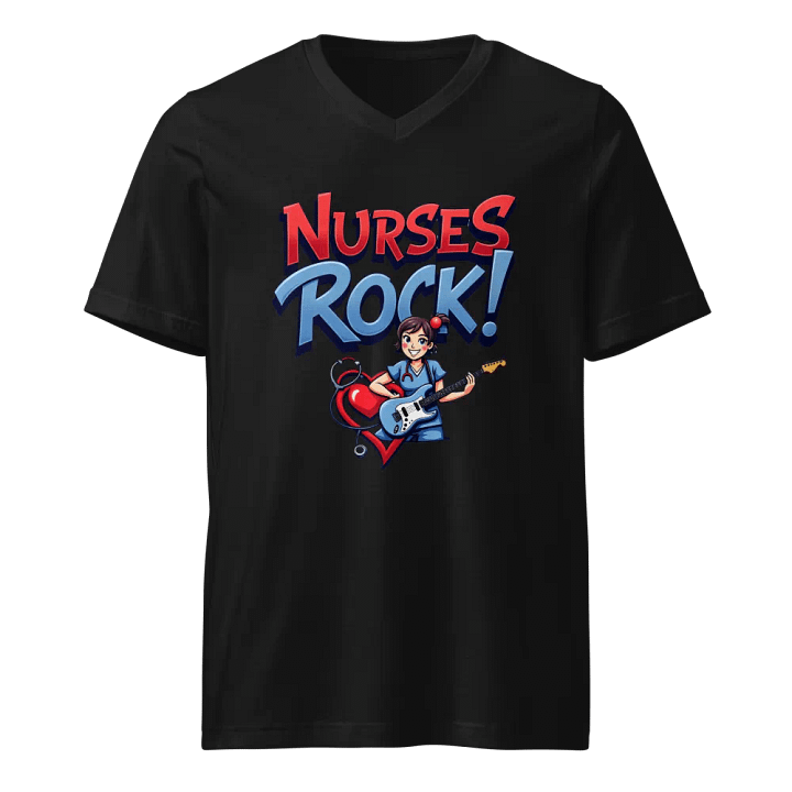 Rockin' Nurse V-Neck Tee product image (1)