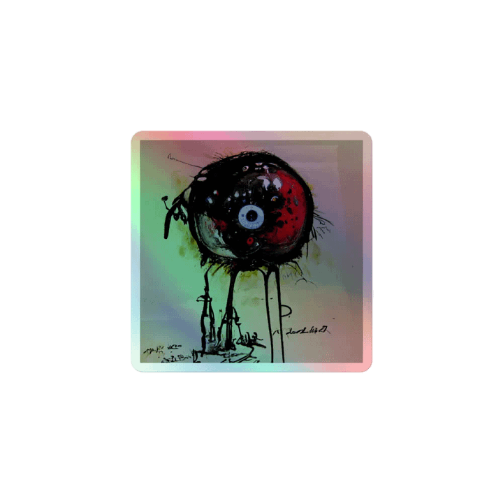 Surreal Eye Creature Holographic Sticker Sheet product image (1)