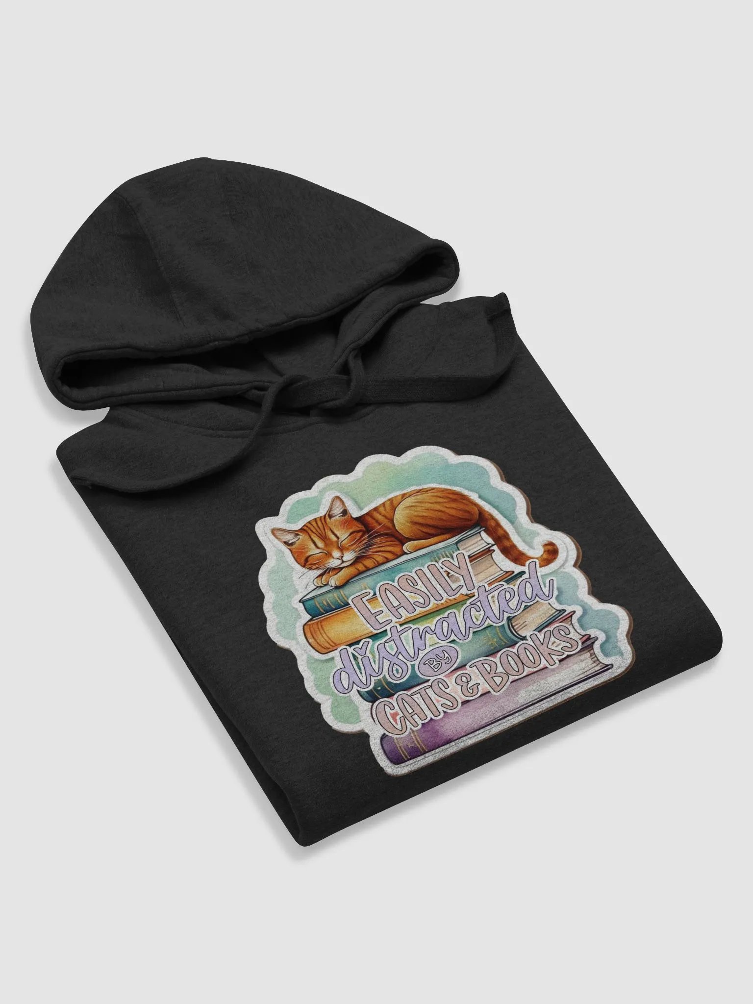 Cozy Cat & Books Hoodie product image (5)