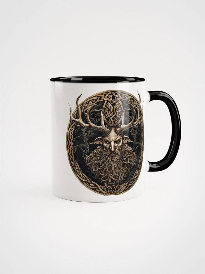 Cernunnos - The Celtic Horned God Ceramic Mug with Black Color Inside product image (1)