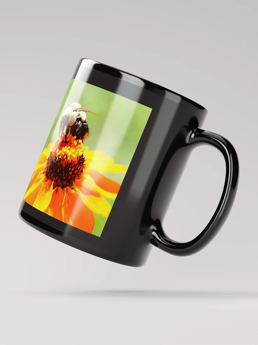 Bee On a Flower Black Coffee Mug product image (4)