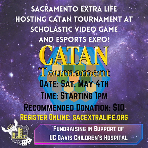 Join us TODAY at the Scholastic Video Game and Esports Expo for a Catan Tournament! The tournament will begin at 1pm, so be s...