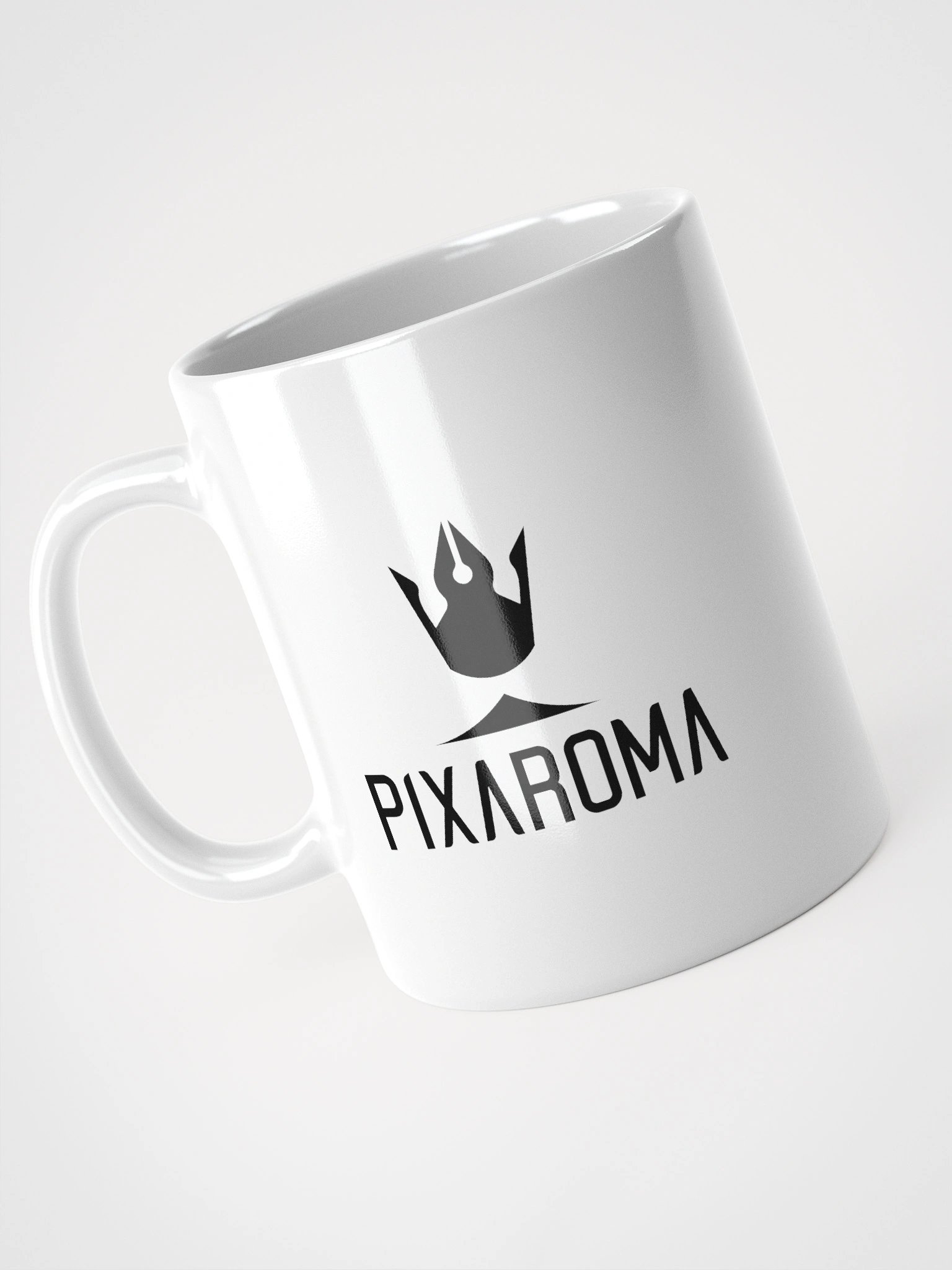 Pixaroma Black Logo White Mug product image (5)