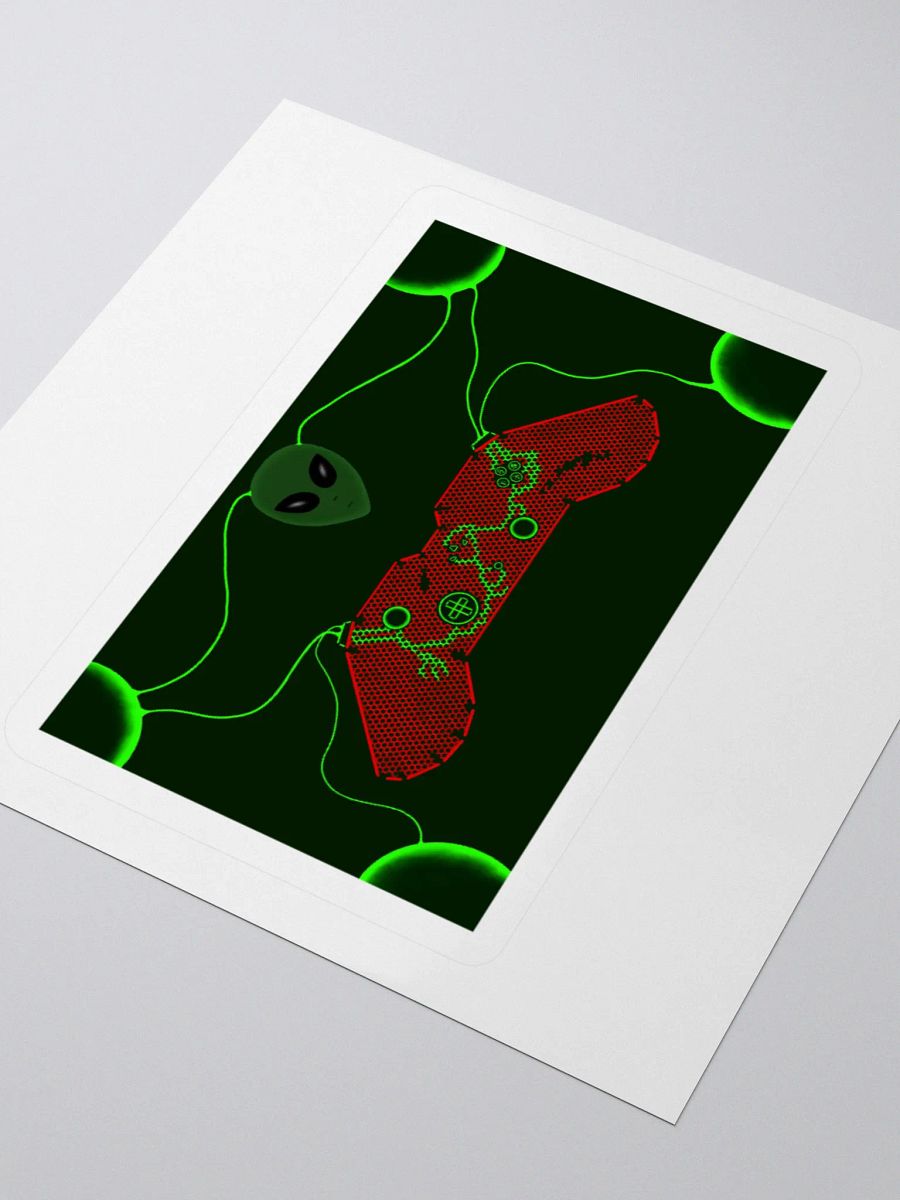 Futuristic Gaming Controller Kiss Cut Stickers product image (12)