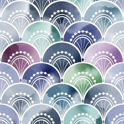 My entry for Timeless Nursery Wallpaper @spoonflower design challenge: Rainbow Mermaid Fabulous Fish Scales ✨🔮🩷

Design ID: 1...