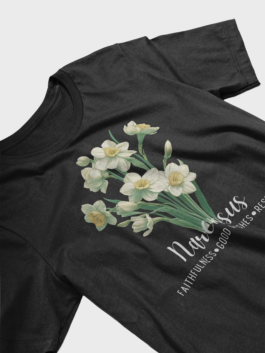 Narcissus Birth Month Flower Tee: Reflecting Faithfulness, Good Wishes, Respect: Perfect December Gift for Her product image (5)