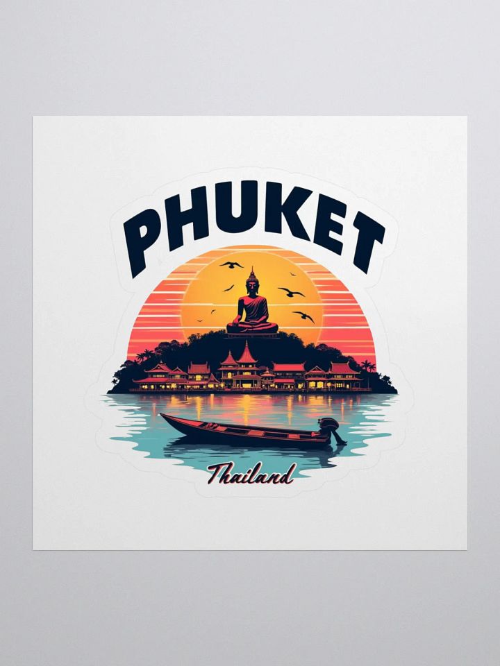 Phuket Sunrise Buddha Kiss-Cut Stickers product image (1)
