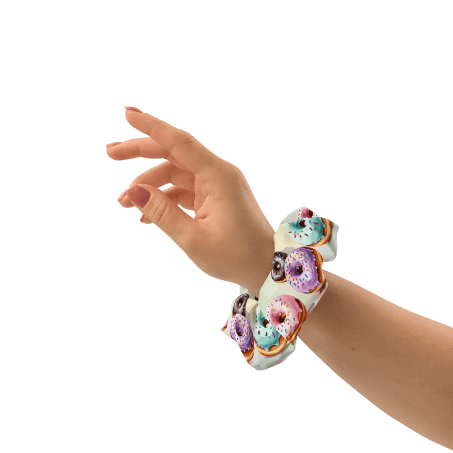 Hair Scrunchie - Pastel Sprinkled Donuts product image (8)