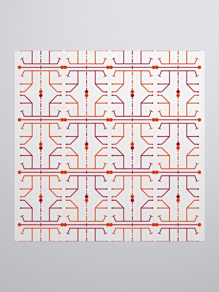 Hieroglyph Abstract Pattern Sticker product image (1)