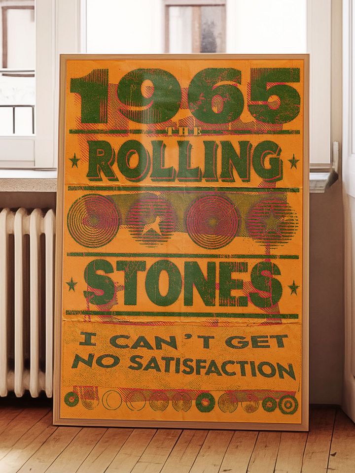 The Rolling Stones 1965 Tribute Poster | Vintage Rock Print | Retro Concert Art | Classic Music Decor | Timeless Tour Artwork product image (1)