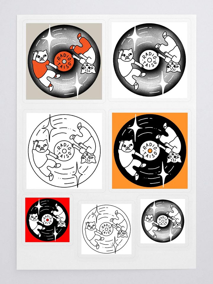 Radio Taiso Sticker Sheet product image (1)