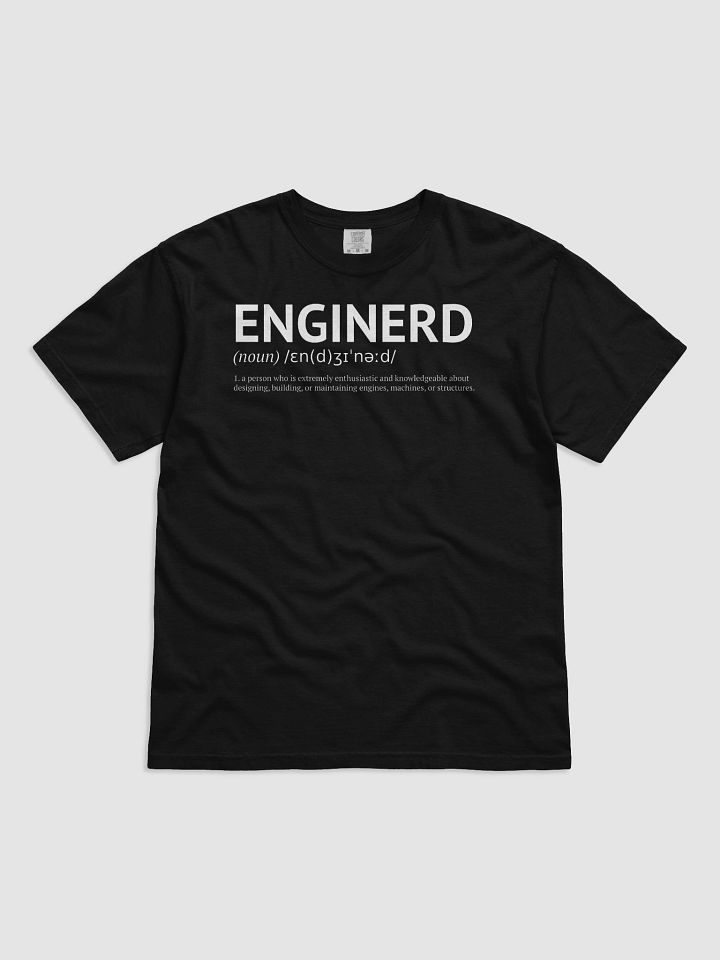 Enginerd Tee – Noun. 1: A Machine-Loving Problem Solver product image (2)