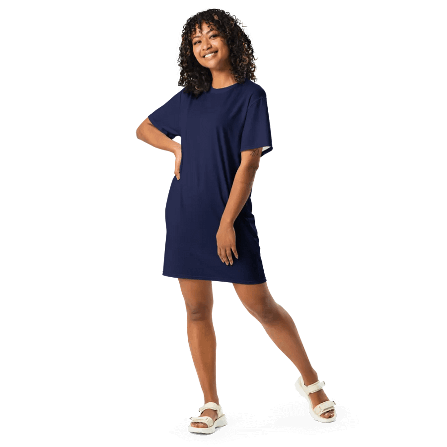 Midnight Vibes Atleisure T-Shirt Dress product image (7)