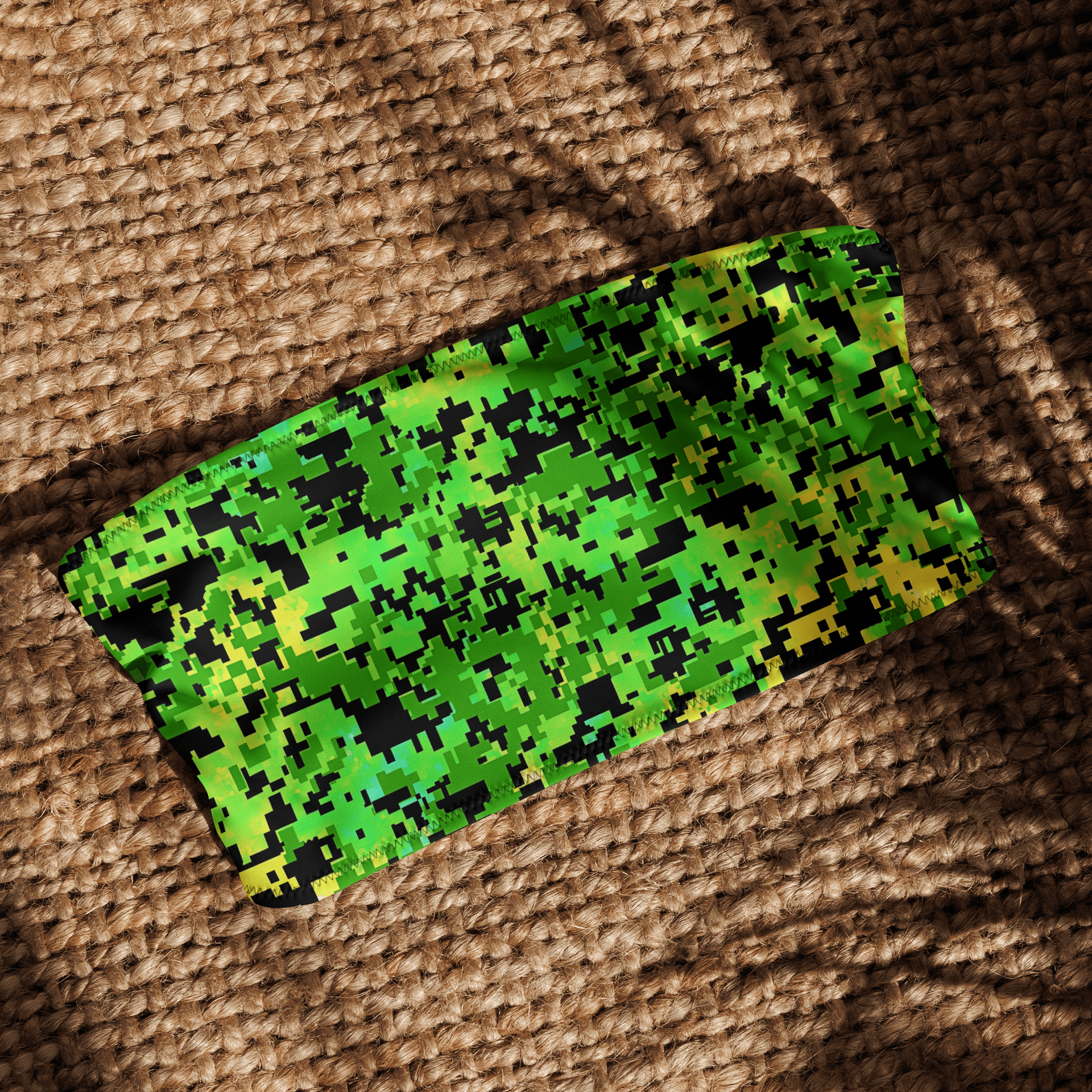 Eco-Camo Bandeau Bikini: Green Goddess product image (2)