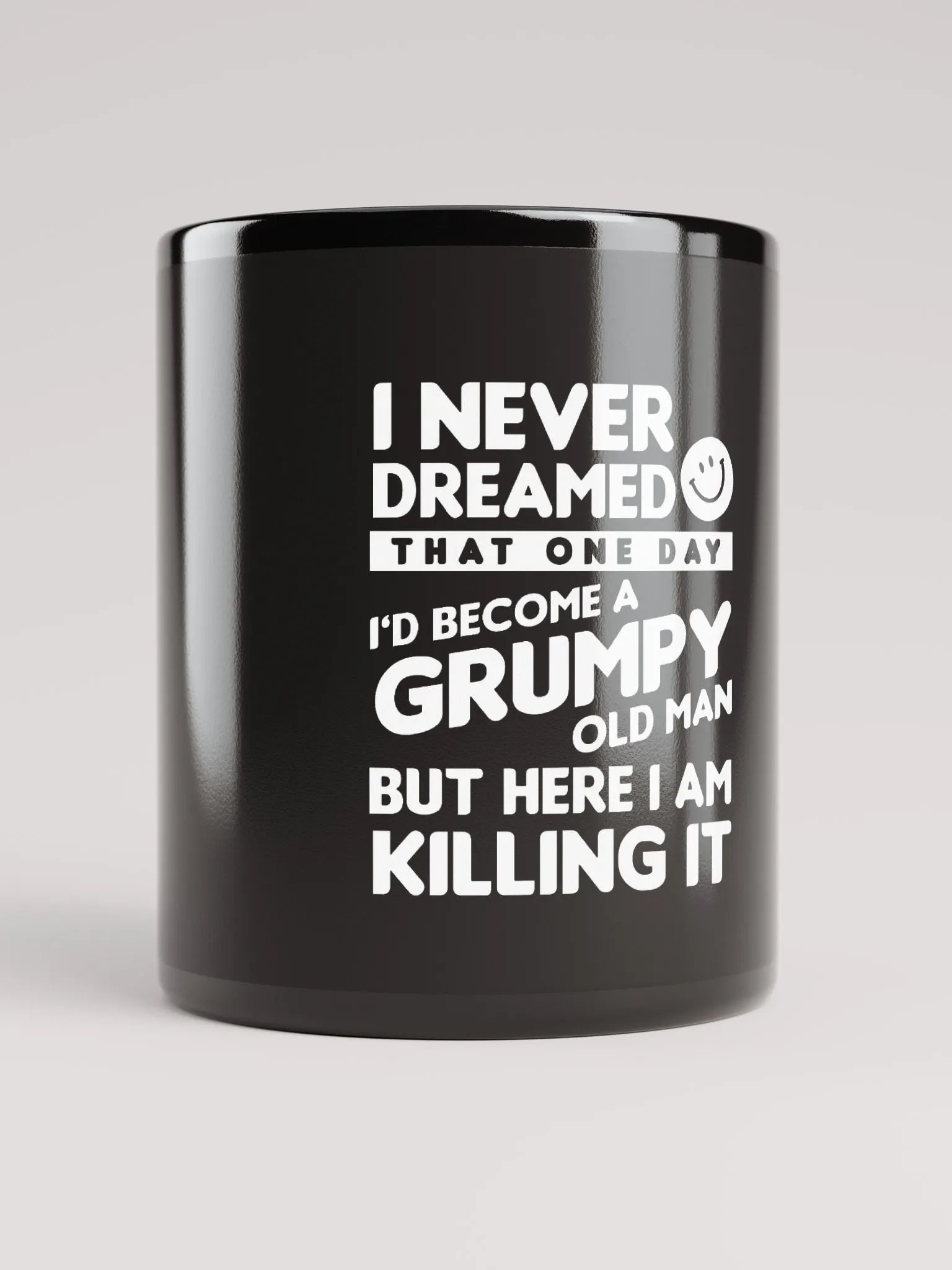 Grumpy Old Man Black Glossy Mug product image (1)