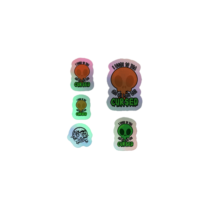 All I Got Was Cursed - Druid - Holo Sticker Sheet product image (1)