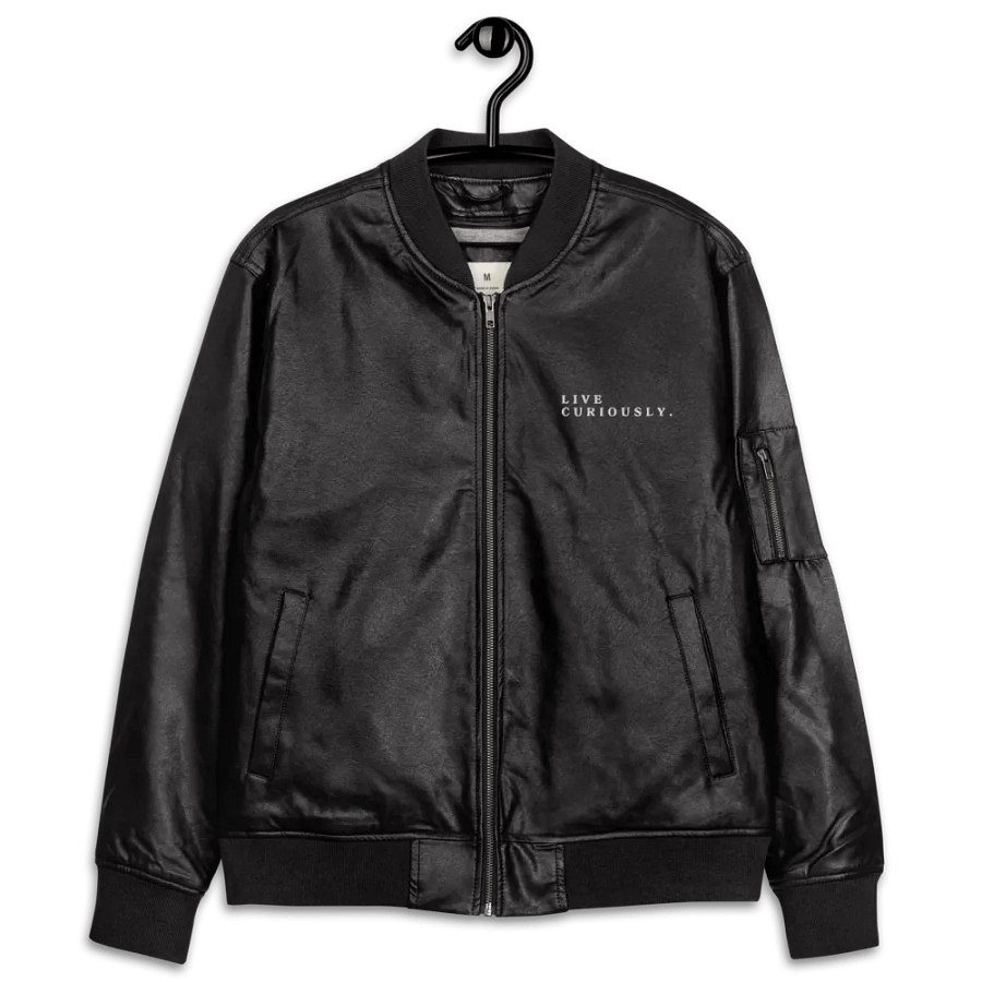 Live Curiously Faux Leather Jacket product image (11)