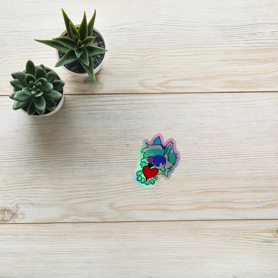 Fisk Love Holographic Sticker product image (10)