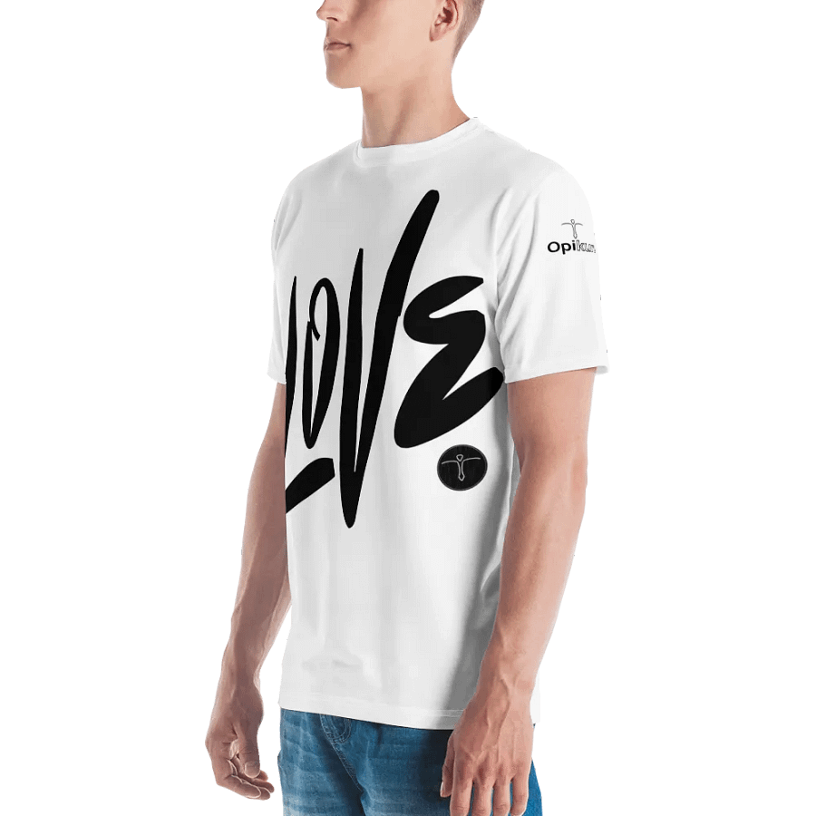 Love & Peace - White - Crew Neck T-Shirt product image (4)