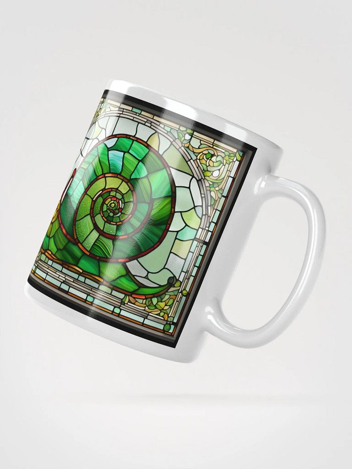 #004 Rosie Radar Snail Stained Glass Mug product image (4)