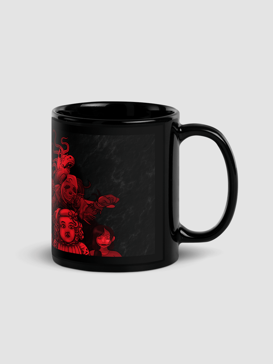 Something Scary Black Glossy Mug product image (3)