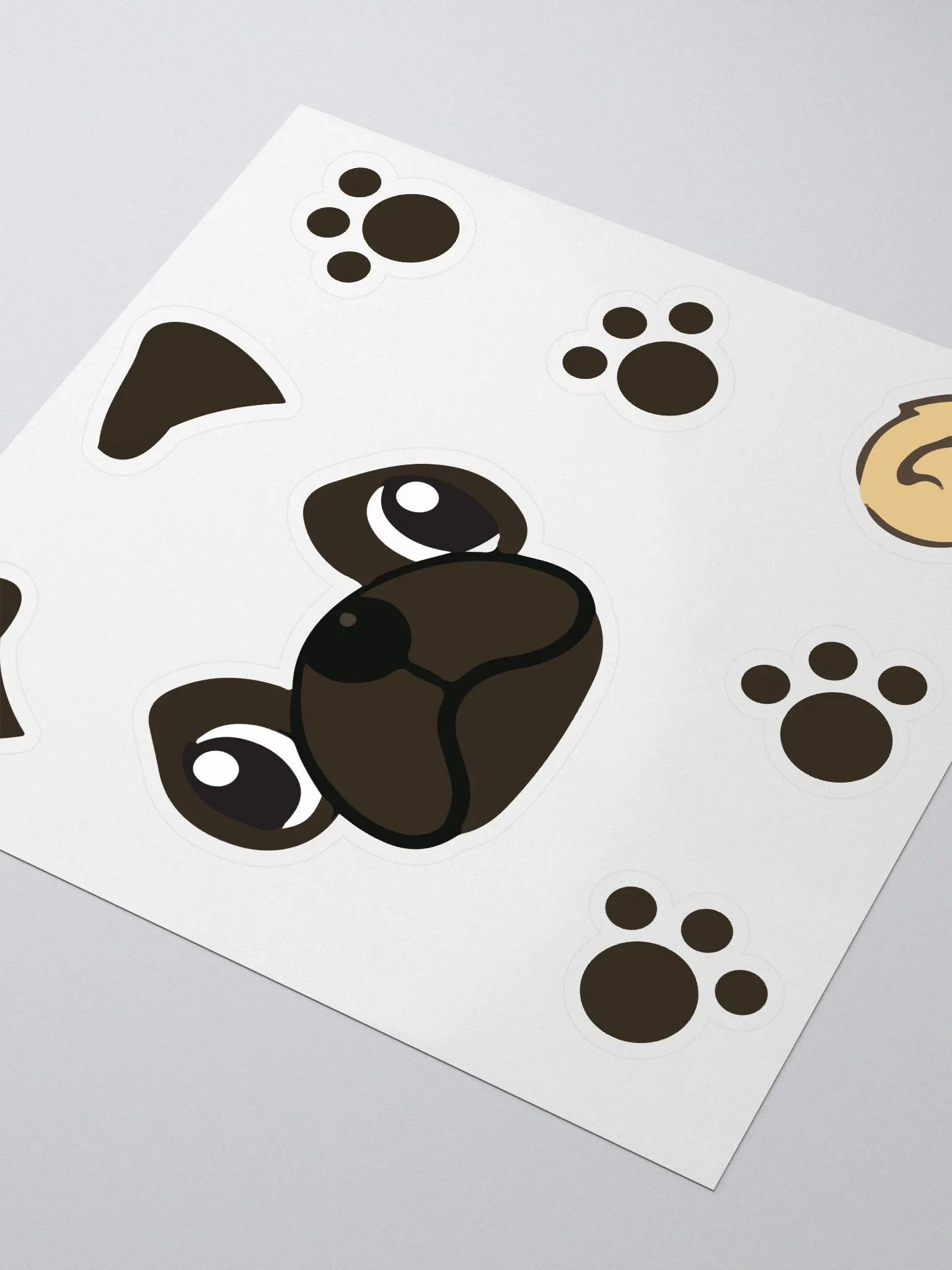 Pug Sticker Sheet - Ghost Simulator product image (3)